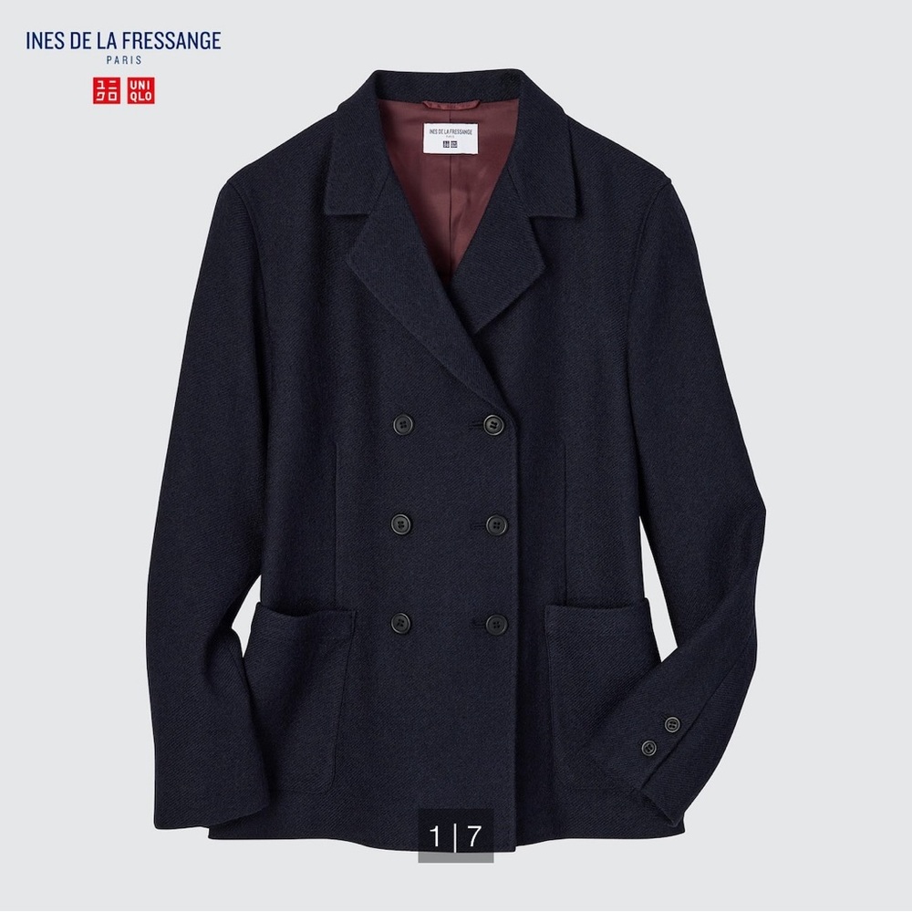 UNIQLO Double Breasted Jacket (Ines de la Fressange)